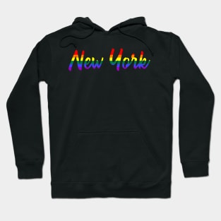 New York Gay Pride LGBT Rainbow Flag Hoodie